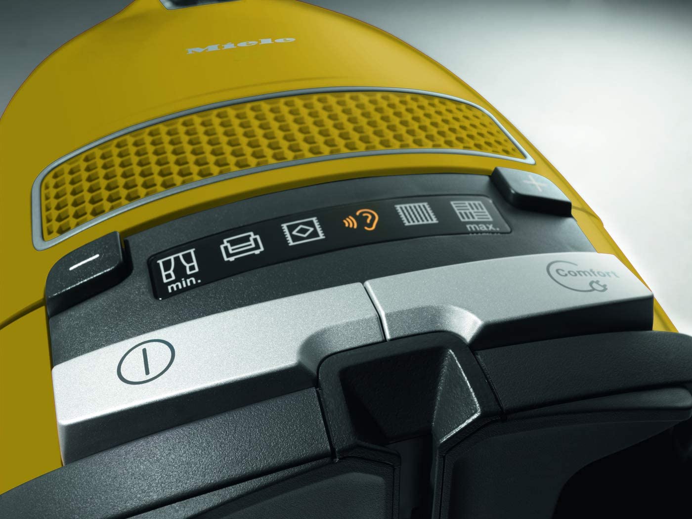 Miele Bagged Vacuum Cleaner Complete C3 Allergy With Hepa Filter, Captures 99.95% Of DUSt, Curry Yellow. Miele Bagged Vacuum Cleaner Complete C3 Allergy With Hepa Filter, Captures 99.95% Of DUSt, Curry Yellow.